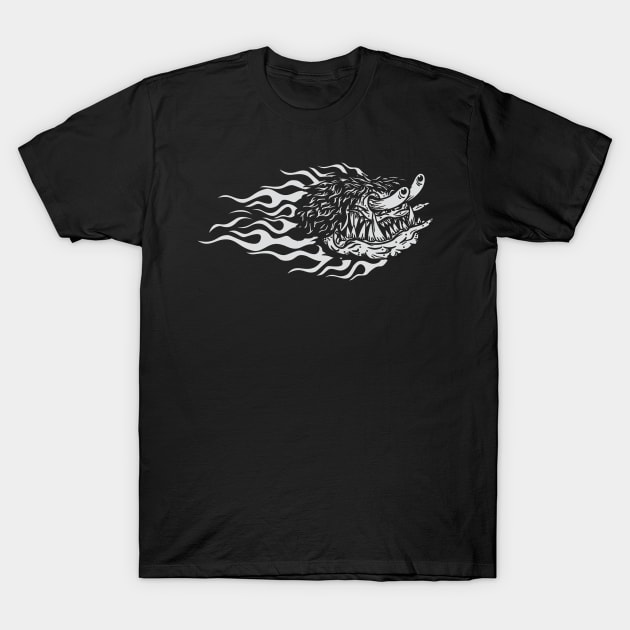 Monster in flames T-Shirt by Controlx